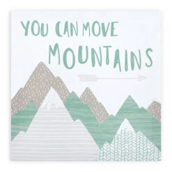 Trend Lab® Mountain Baby 11.5-Inch X 11.5-Inch Canvas Wall Art In Grey/White