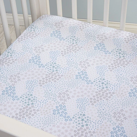Trend Lab® Celestial Space Fitted Crib Sheet In Grey/Blue - Image 2