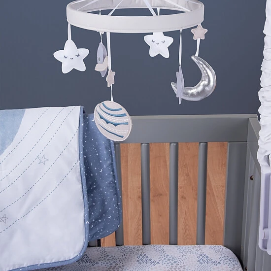 Trend Lab® Celestial Space Fitted Crib Sheet In Grey/Blue - Image 4