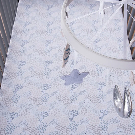 Trend Lab® Celestial Space Fitted Crib Sheet In Grey/Blue - Image 5