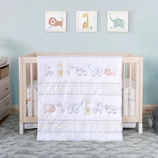 unnamed-file-1081.jpg Trend Lab® 3-Piece Crayon Jungle Cotton Crib Bedding Set In Grey/Orange -Trend Lab Shop unnamed file 1081