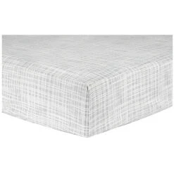 Trend Lab® Criss Cross Flannel Deluxe Fitted Crib Sheet In Grey Gray
