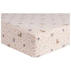 Trend Lab® Autumn Forest Flannel Deluxe Fitted Crib Sheet In White /Grey White/grey