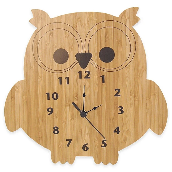 Trend Lab® Northwoods Owl Wall Clock Natural