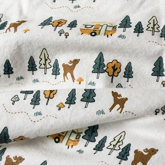 Trend Lab® 4-Pack Woodland Trail Flannel Swaddling Blankets In Grey Gray - Image 8