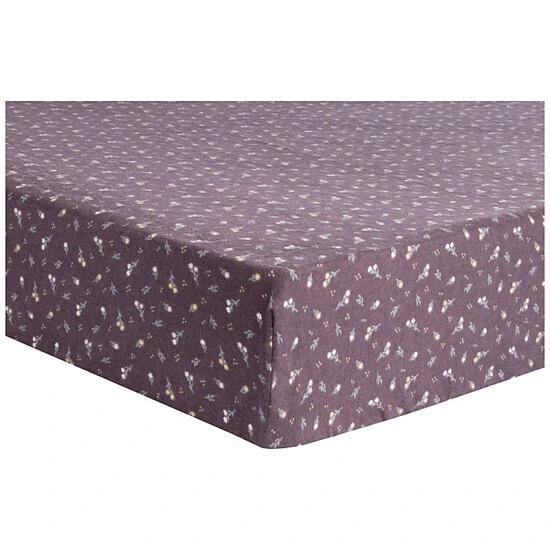 Trend Lab® Sweet Autumn Deluxe Flannel Fitted Crib Sheet In Purple Multi