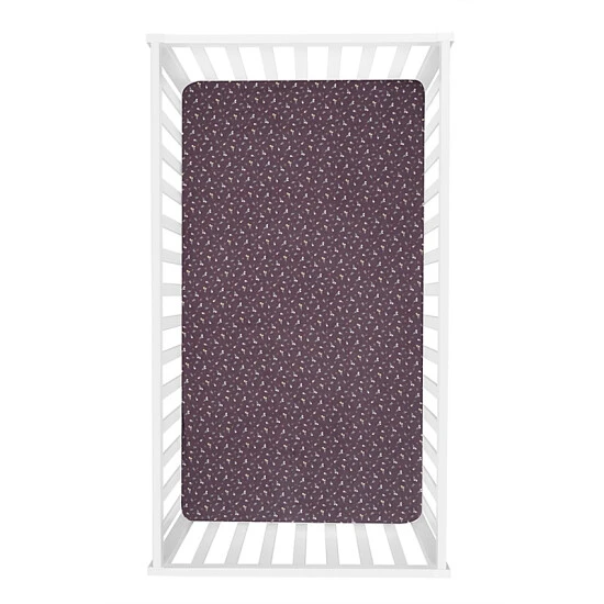 Trend Lab® Sweet Autumn Deluxe Flannel Fitted Crib Sheet In Purple Multi - Image 2