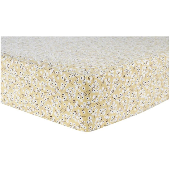 Trend Lab® Golden Daisies Deluxe Flannel Fitted Crib Sheet In Yellow Multi - Image 4