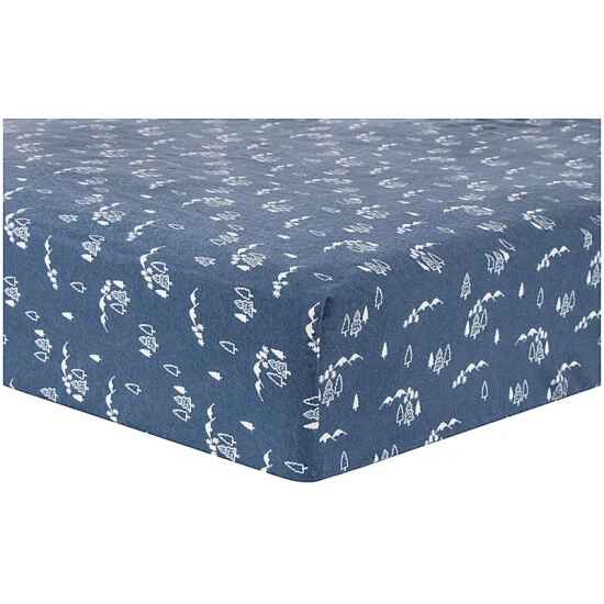 unnamed-file-1269.jpg Trend Lab® Mountains Deluxe Flannel Fitted Crib Sheet In Navy/White Green/brown -Trend Lab Shop unnamed file 1269