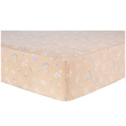 Trend Lab® Floral Deluxe Flannel Fitted Crib Sheet In Peach
