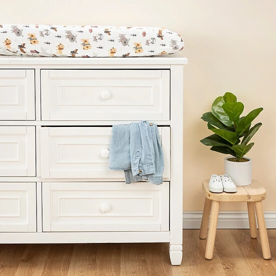 Trend Lab® Dog Park Deluxe Flannel Changing Pad Cover Multi - Image 3