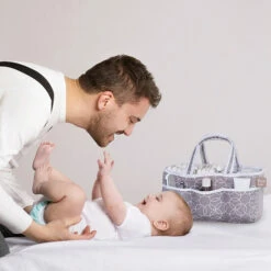 Trend Lab® Circles Diaper Caddy Gray 5 Trend Lab® Circles Diaper Caddy Gray -Trend Lab Shop unnamed file 130