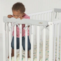 Trend Lab Cribwrap Short Rail Covers In Grey Fleece (Set Of 2) Gray -Trend Lab Shop unnamed file 1346