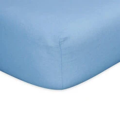 Trend Lab® Flannel Fitted Crib Sheet In Blue