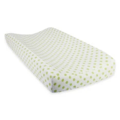 Trend Lab® Sage Dot Deluxe Flannel Changing Pad Cover White