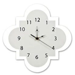 Trend Lab® Quatrefoil Wall Clock In Grey Gray