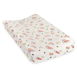 Trend Lab® Forest Gnomes Deluxe Flannel Changing Pad Cover White