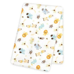 Trend Lab® Jungle Friends Deluxe Flannel Swaddle Blanket Multi