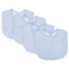 Trend Lab® 4-Pack Gingham Seersucker Bib Set In Blue/White