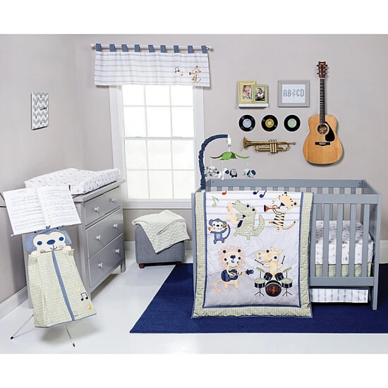 Trend Lab® Safari Rock Band 6-Piece Crib Bedding Set Multi