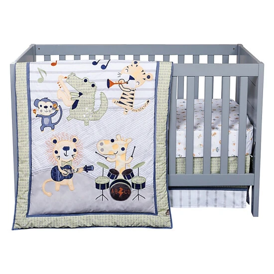 Trend Lab® Safari Rock Band 6-Piece Crib Bedding Set Multi - Image 2