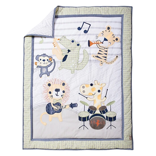 Trend Lab® Safari Rock Band 6-Piece Crib Bedding Set Multi - Image 4