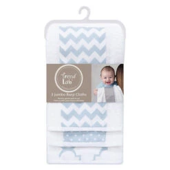 Trend Lab® 3-Pack Jumbo Burp Cloth Set In Blue Sky