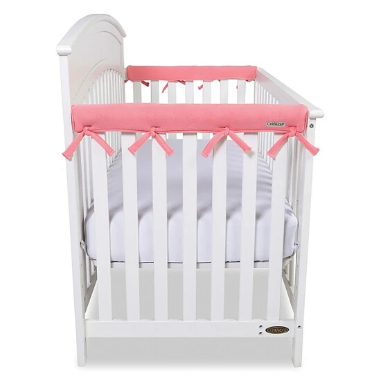 Trend Lab® CribWrap® 2-Pack Narrow Short Fleece Rail Covers In Coral