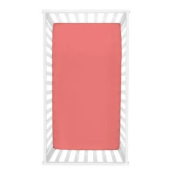 Trend Lab® Flannel Fitted Crib Sheet In Coral