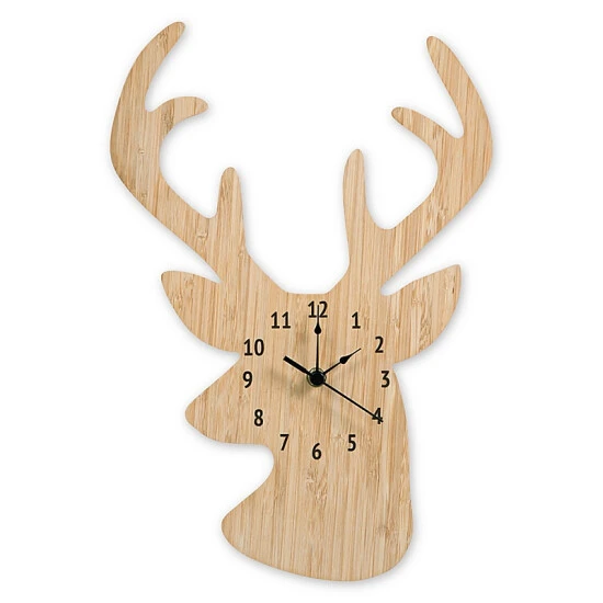 Trend Lab® Stag Head Wall Clock Tan