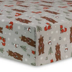 Trend Lab® Cup Of Cocoa Flannel Fitted Crib Sheet Multi