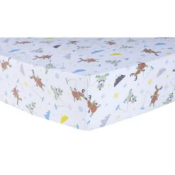 Trend Lab® Ice Fishing Flannel Fitted Crib Sheet In Grey Gray