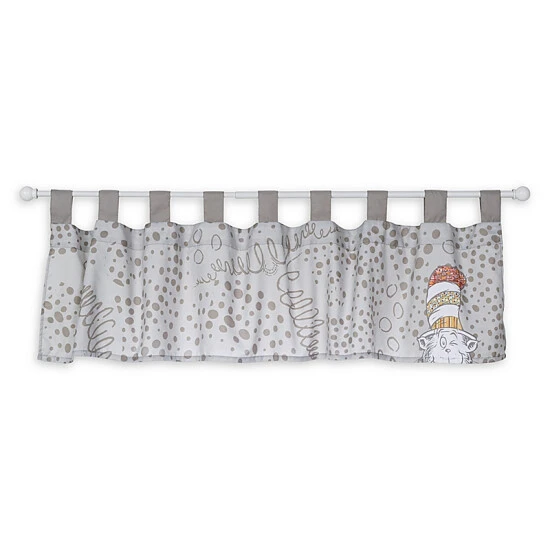 Trend Lab® Dr. Seuss™ Peek-a-Boo Cat In The Hat Window Valance Gray