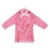 Trend Lab® Size 0-9M Terry Robe On Padded Hanger In Pink Pink/white