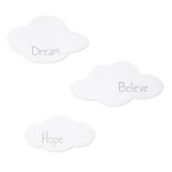 Trend Lab® Clouds Wood Wall Decor (Set Of 3) White/grey
