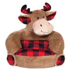 Trend Labs&reg; Plush Plaid Moose Character Chair Multi -Trend Lab Shop unnamed file 1694