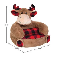 Trend Labs&reg; Plush Plaid Moose Character Chair Multi -Trend Lab Shop unnamed file 1697