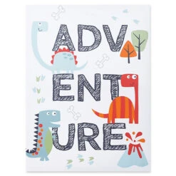 Trend Lab® 1-Inch X 24-Inch Dino Adventure Framed Canvas Multi