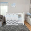 Trend Lab® Blue Taffy Chevron 3-Piece Crib Bedding Set