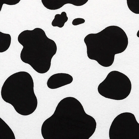 Trend Lab® Flannel Cow Fitted Crib Sheet In Black/White - Image 2
