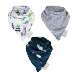 Trend Lab® 3-Pack Baby Traveler Bandana Bibs Multi