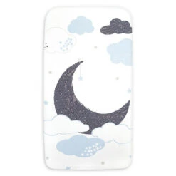 Trend Lab® My Tiny Moments Over The Moon Flannel Fitted Crib Sheet Multi