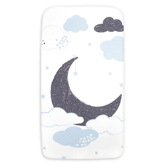 Trend Lab® My Tiny Moments Over The Moon Flannel Fitted Crib Sheet Multi