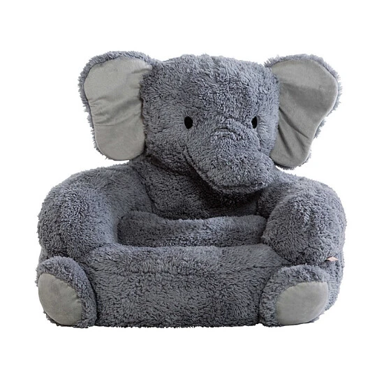 Trend Lab Elephant Children's Plush Character Chair Gray - Image 2