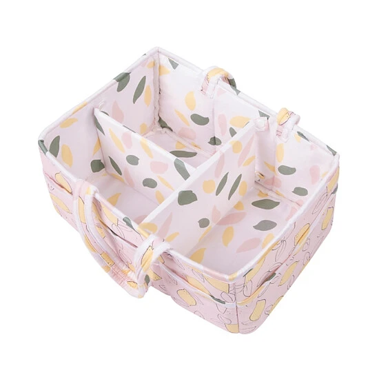 unnamed-file-1897.jpg Trend Lab® Lemon Floral Storage Caddy Pink/yellow -Trend Lab Shop unnamed file 1897