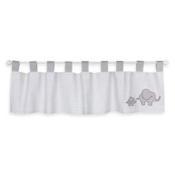 Trend Lab® Safari Chevron Window Valance Gray/white