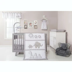 Trend Lab&reg; Safari Chevron 3-Piece Crib Bedding Set Gray/white -Trend Lab Shop unnamed file 208