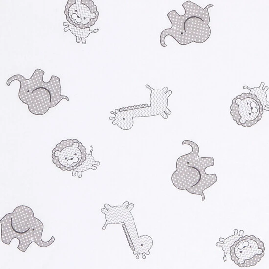 Trend Lab® Safari Chevron Animals Changing Pad Cover Gray/white - Image 2