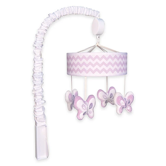 Trend Lab® Orchid Bloom Musical Mobile Purple/white