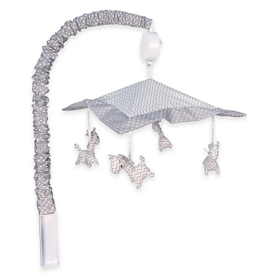 Trend Lab® Safari Chevron Musical Mobile Gray/white